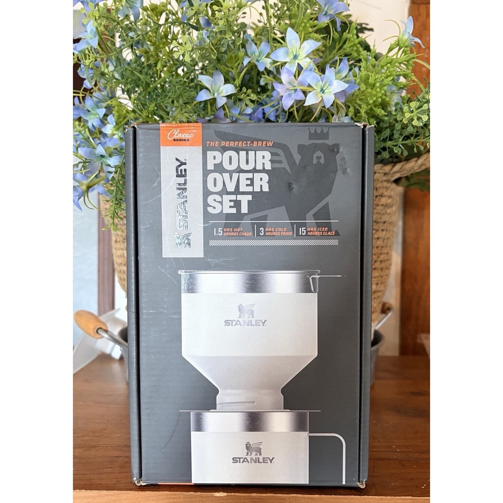 Stanley Perfect Brew Pour Over Coffee Maker Set In White